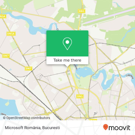 Microsoft România map