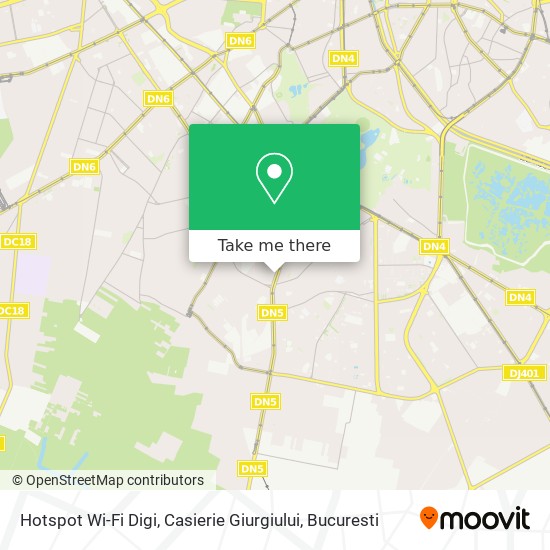 Hotspot Wi-Fi Digi, Casierie Giurgiului map