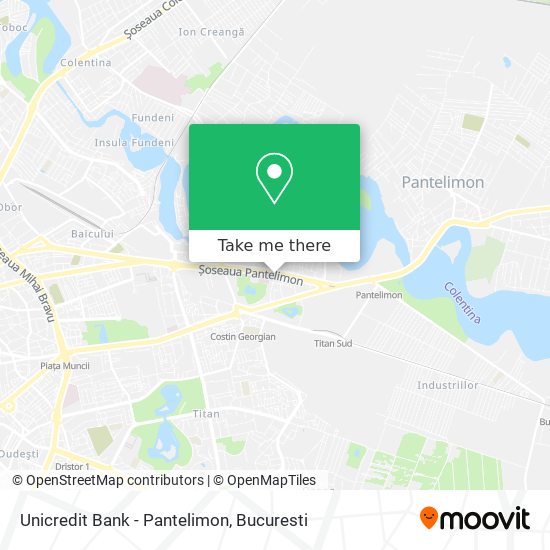 Unicredit Bank - Pantelimon map