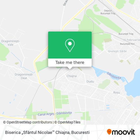 Biserica „Sfântul Nicolae"" Chiajna map