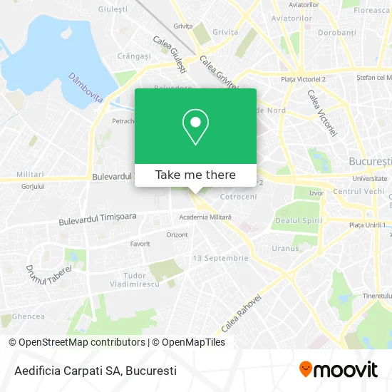 Aedificia Carpati SA map