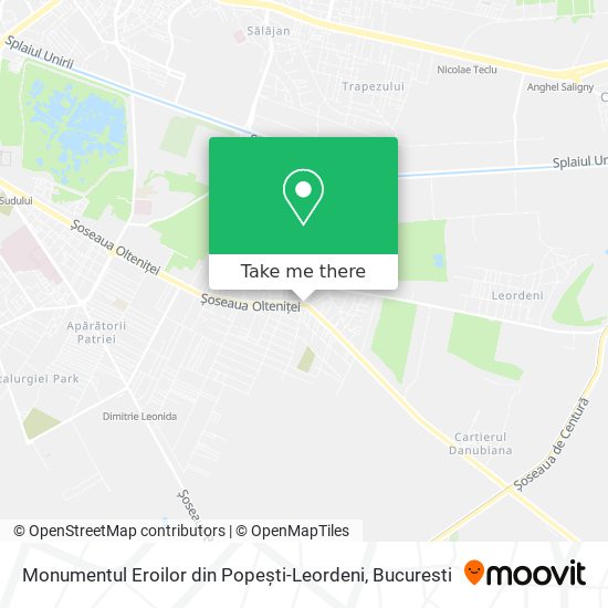 Monumentul Eroilor din Popești-Leordeni map