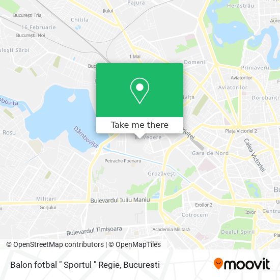 Balon fotbal " Sportul " Regie map