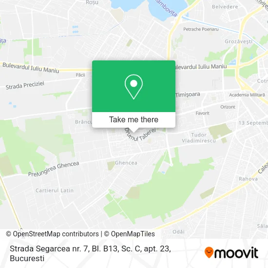 Strada Segarcea nr. 7, Bl. B13, Sc. C, apt. 23 map