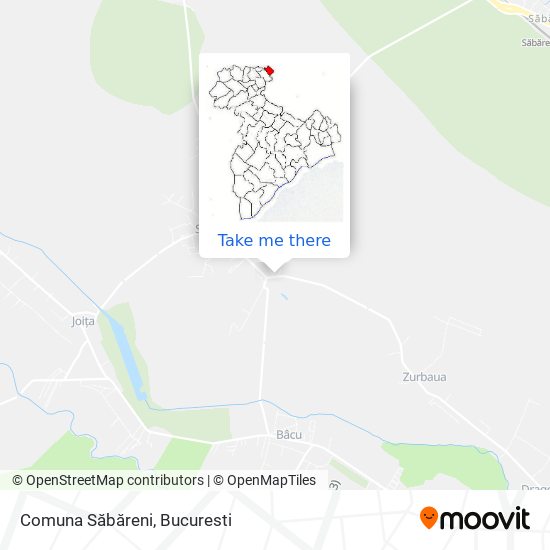 Comuna Săbăreni map