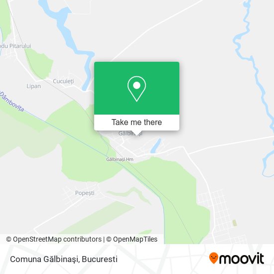 Comuna Gălbinaşi map