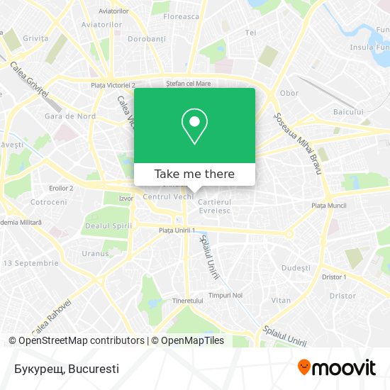 Букурещ map