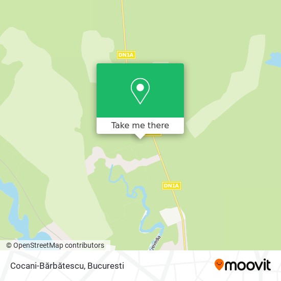 Cocani-Bărbătescu map