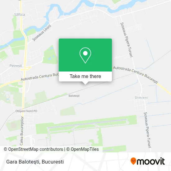 Gara Baloteşti map