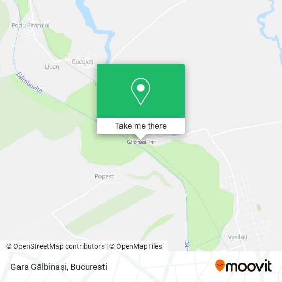 Gara Gălbinaşi map