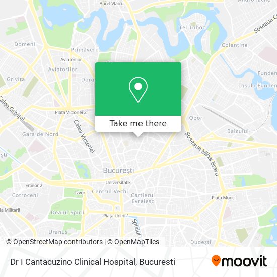 Dr I Cantacuzino Clinical Hospital map