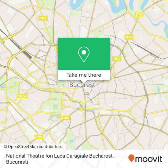 National Theatre Ion Luca Caragiale Bucharest map