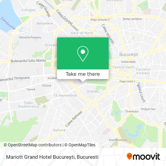 Mariott Grand Hotel București map