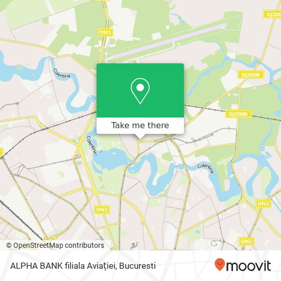 ALPHA BANK filiala Aviației map