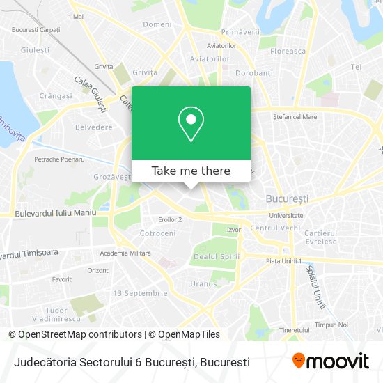Judecătoria Sectorului 6 București map