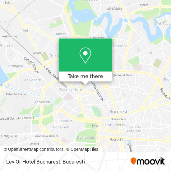 Lev Or Hotel Bucharest map