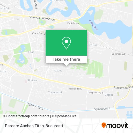 Parcare Auchan Titan map