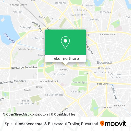 Splaiul Independenței & Bulevardul Eroilor map