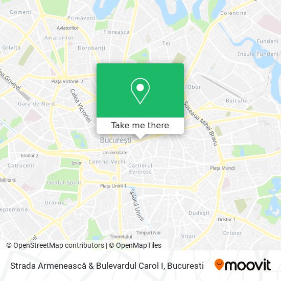 Strada Armenească & Bulevardul Carol I map