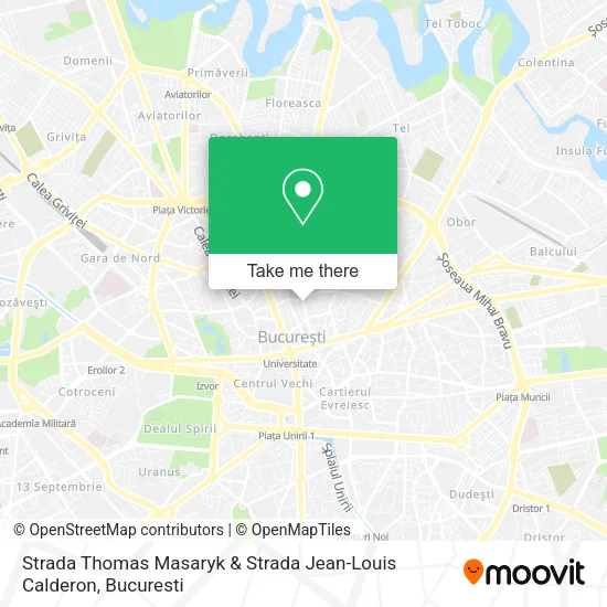 Strada Thomas Masaryk & Strada Jean-Louis Calderon map