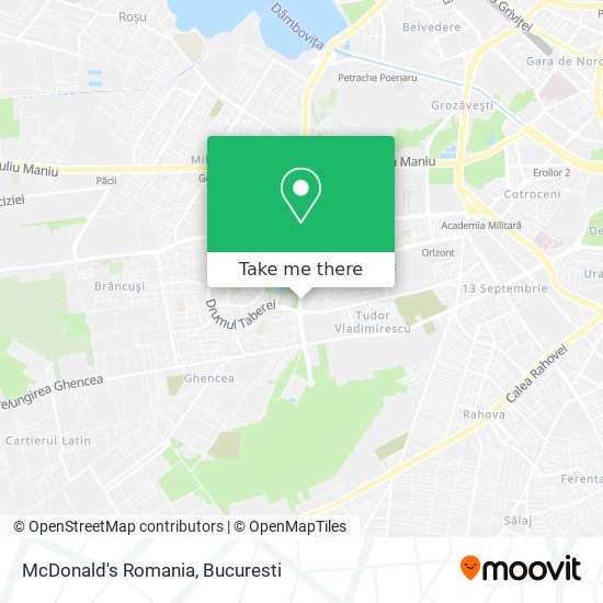 McDonald's Romania map