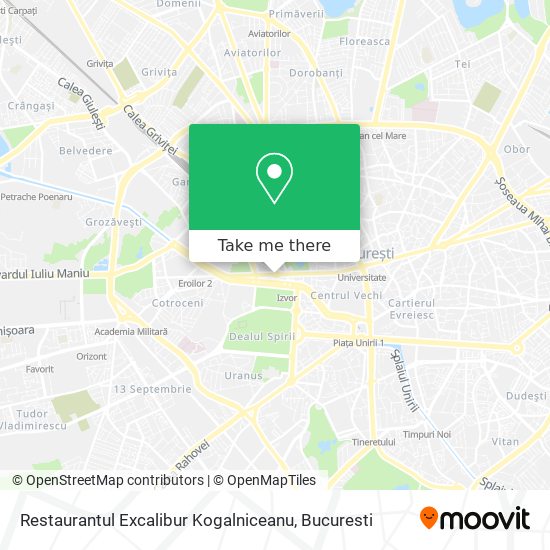 Restaurantul Excalibur Kogalniceanu map