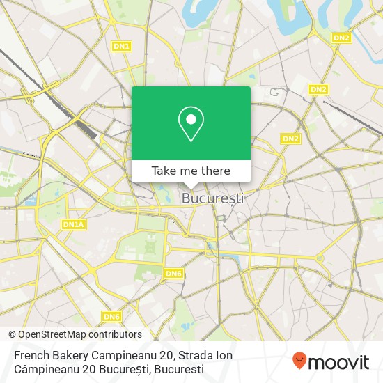 French Bakery Campineanu 20, Strada Ion Câmpineanu 20 București map