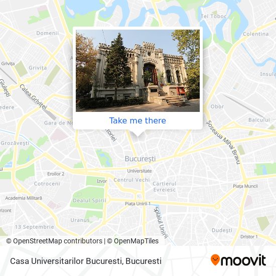 Casa Universitarilor Bucuresti map