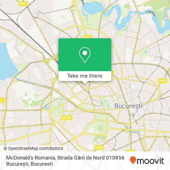 McDonald's Romania, Strada Gării de Nord 010856 București map