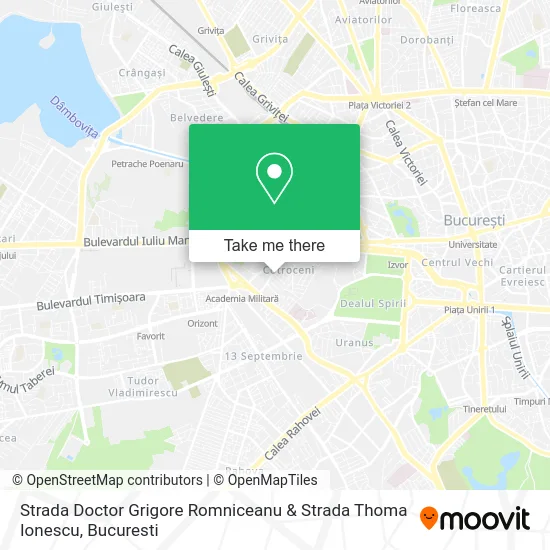 Strada Doctor Grigore Romniceanu & Strada Thoma Ionescu map