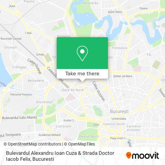 Bulevardul Alexandru Ioan Cuza & Strada Doctor Iacob Felix map