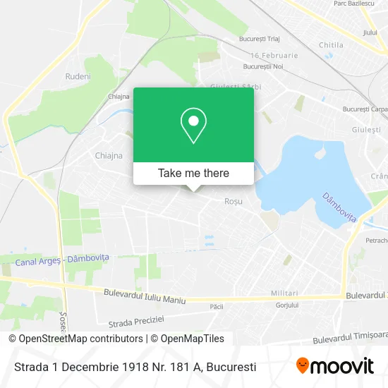 Strada 1 Decembrie 1918 Nr. 181 A map