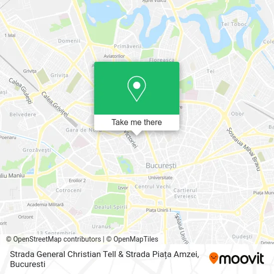 Strada General Christian Tell & Strada Piața Amzei map