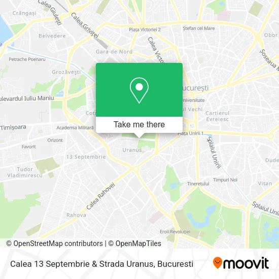 Calea 13 Septembrie & Strada Uranus map
