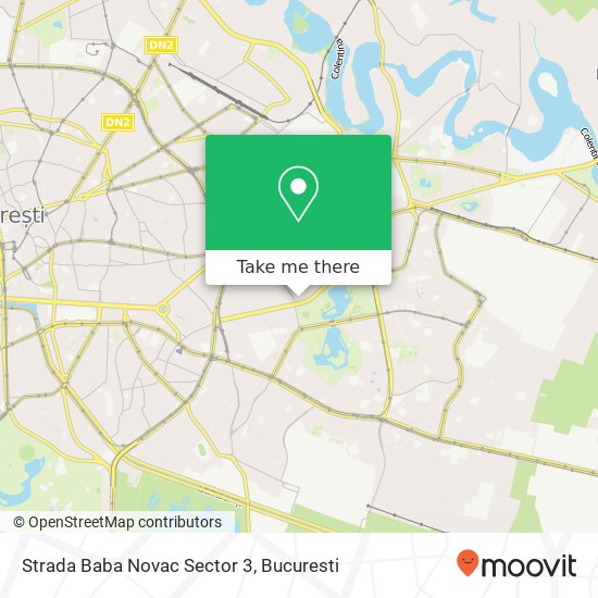 Strada Baba Novac Sector 3 map