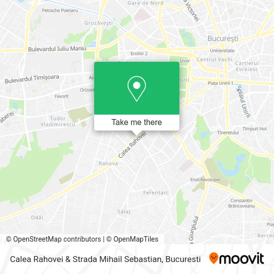 Calea Rahovei & Strada Mihail Sebastian map