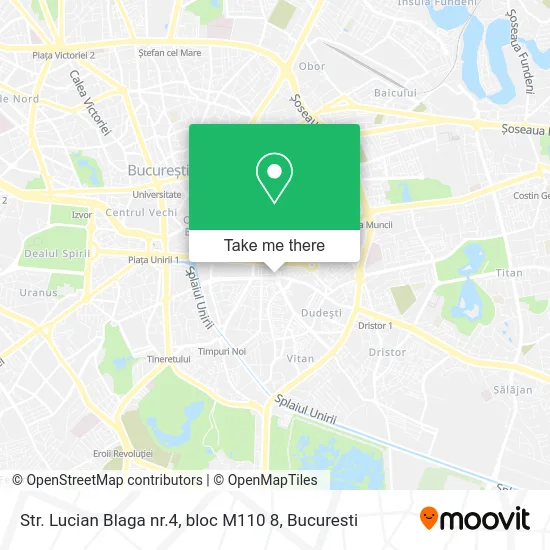 Str. Lucian Blaga nr.4, bloc M110 8 map