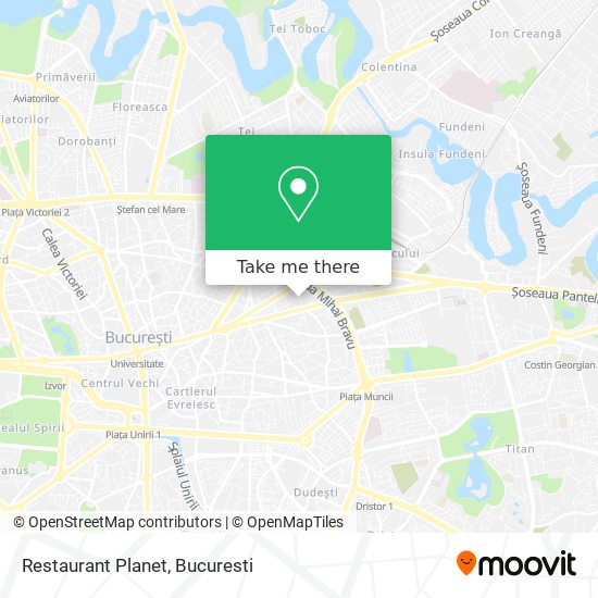 Restaurant Planet map