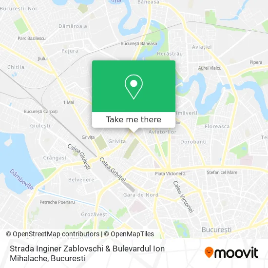 Strada Inginer Zablovschi & Bulevardul Ion Mihalache map