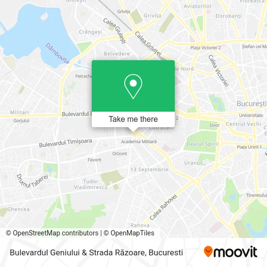 Bulevardul Geniului & Strada Răzoare map