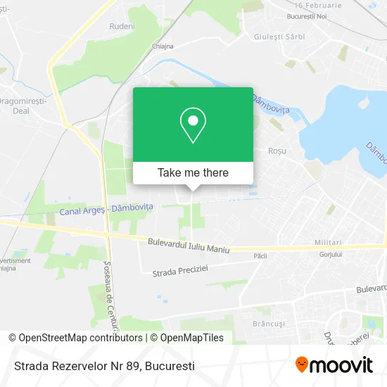 Strada Rezervelor Nr 89 map