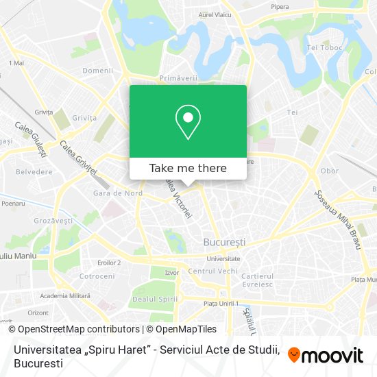Universitatea „Spiru Haret” - Serviciul Acte de Studii map