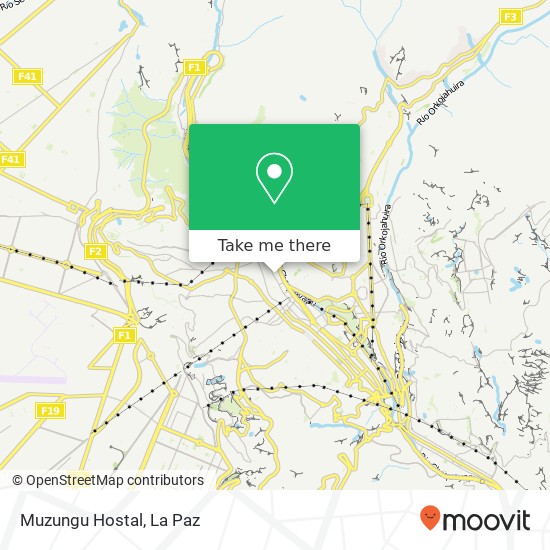 Mapa de Muzungu Hostal