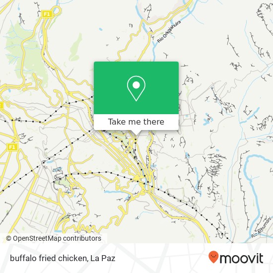 buffalo fried chicken map