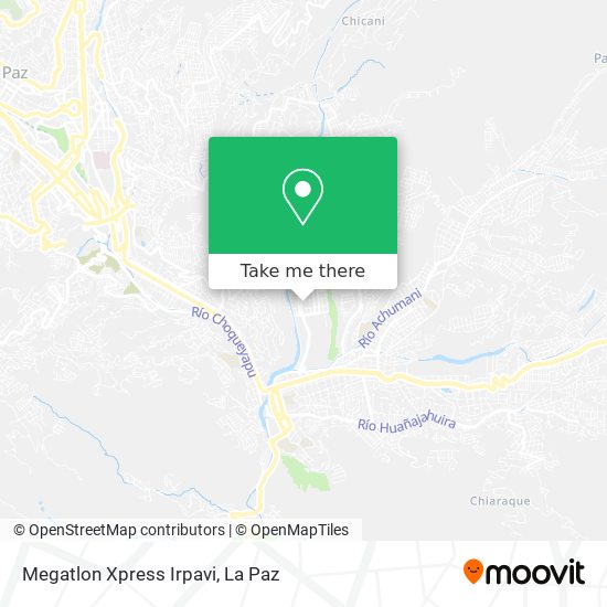 Megatlon Xpress Irpavi map