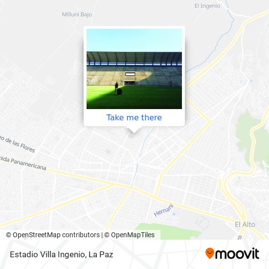 Estadio Villa Ingenio map