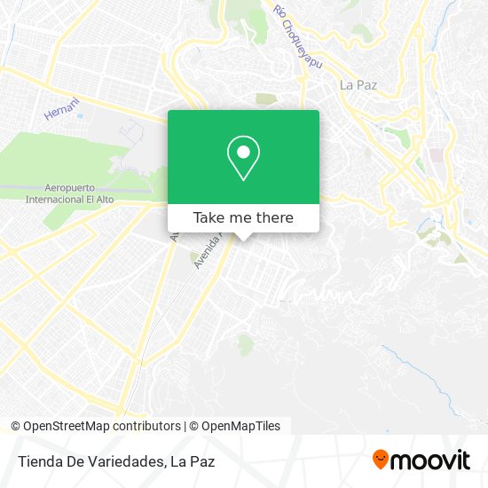 Mapa de Tienda De Variedades