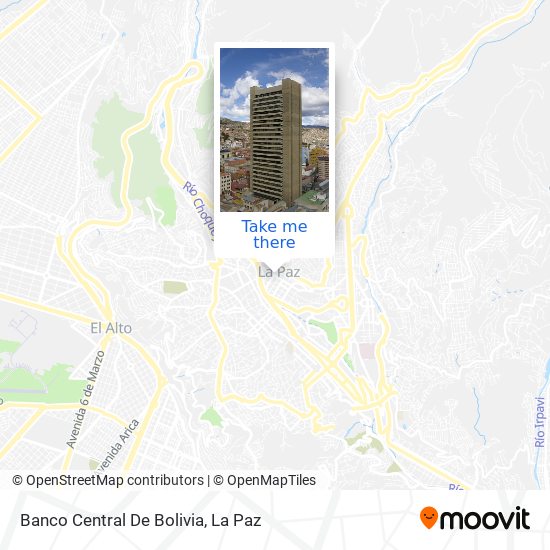 Banco Central De Bolivia map