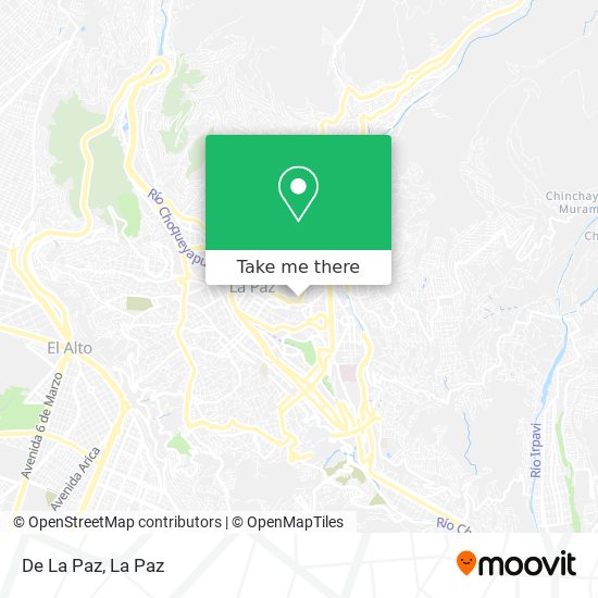 De La Paz map
