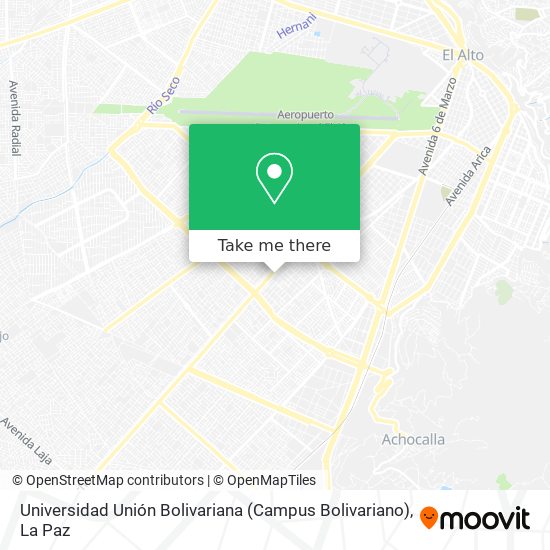 Universidad Unión Bolivariana (Campus Bolivariano) map